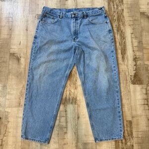 Carhartt Relaxed Fit RN14806 Jeans Mens 40x28 Blue Denim Cotton B17-STW